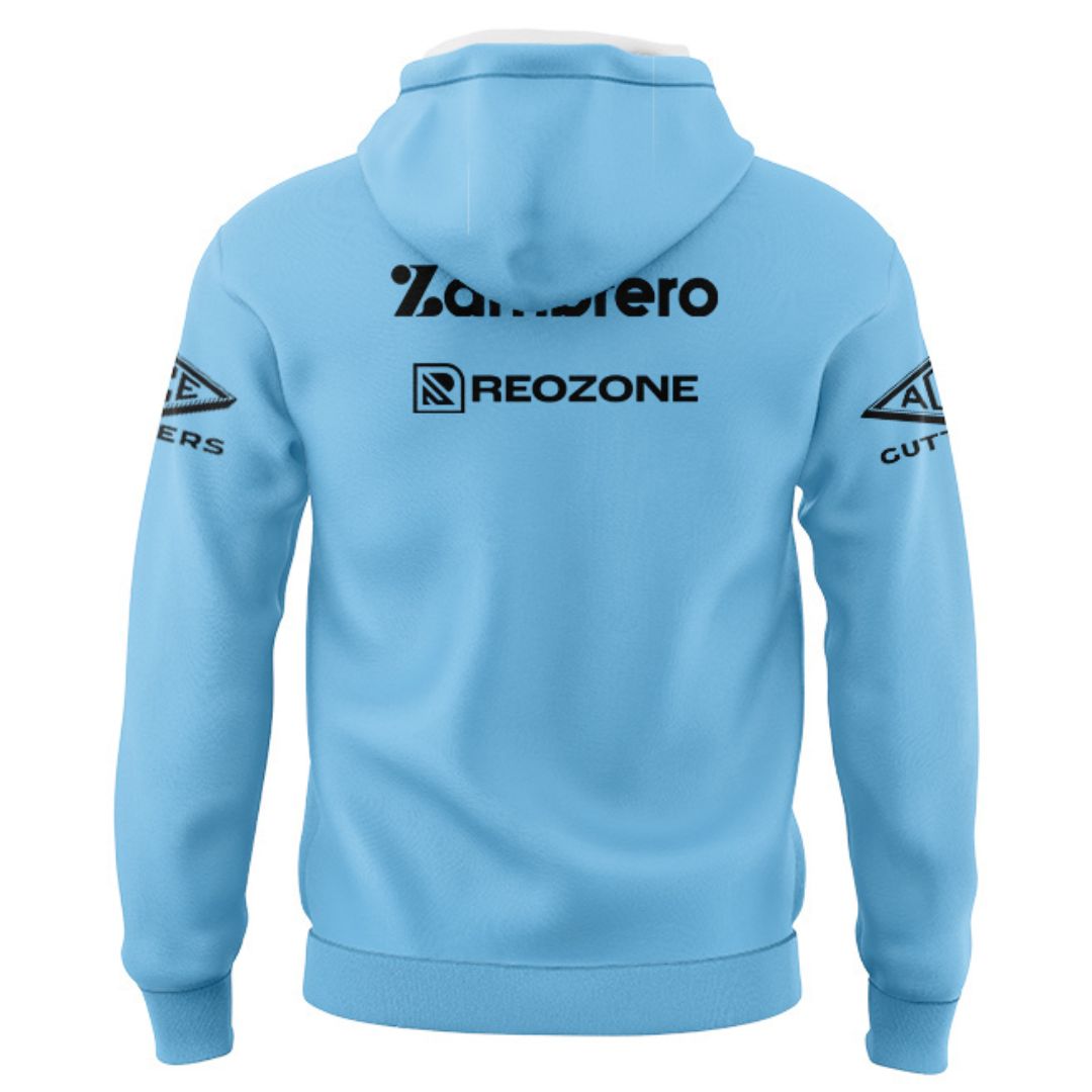 Cronulla Sutherland Sharks 2026 Sky Blue Training Hoodie with Zipper