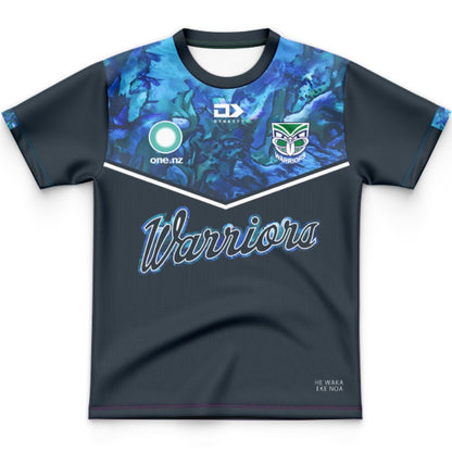 New Zealand Warriors 2025 Kids Captains Run Shirt