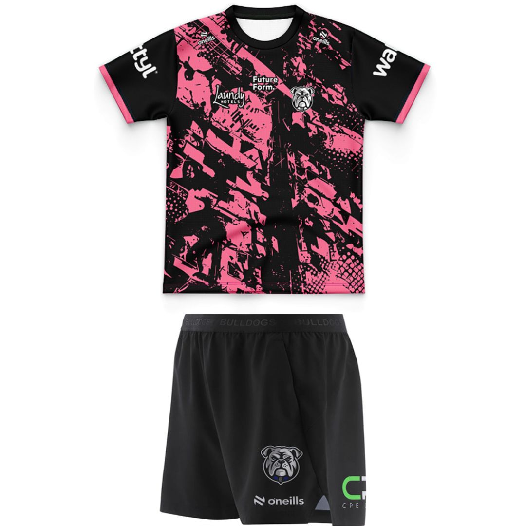 Canterbury Bankstown Bulldogs 2026 Kids Captains Run Shirt & Shorts Kit