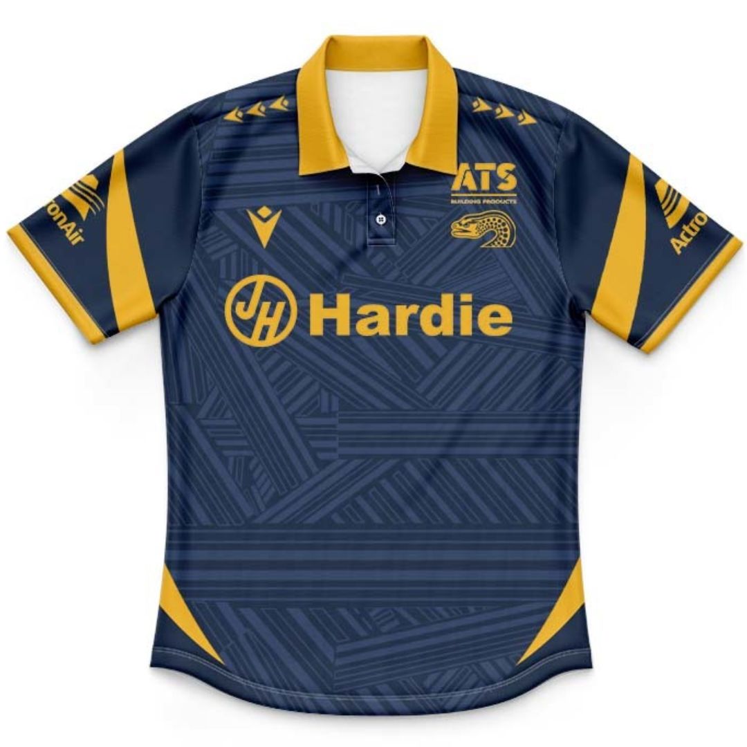 Parramatta Eels 2026 Kids Navy Blue Training Polo Shirt