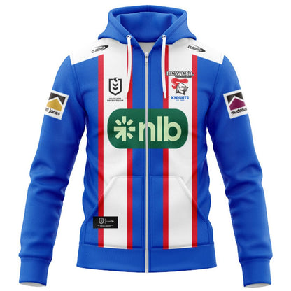 Newcastle Knights 2026 Away Hoodie with Zipper
