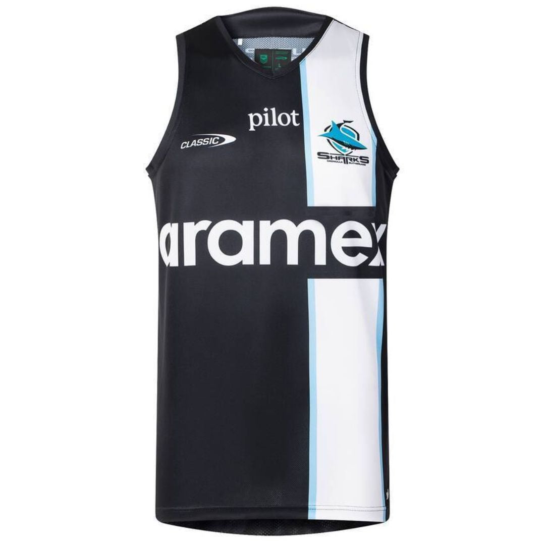 Cronulla Sutherland Sharks 2026 Black Training Singlet