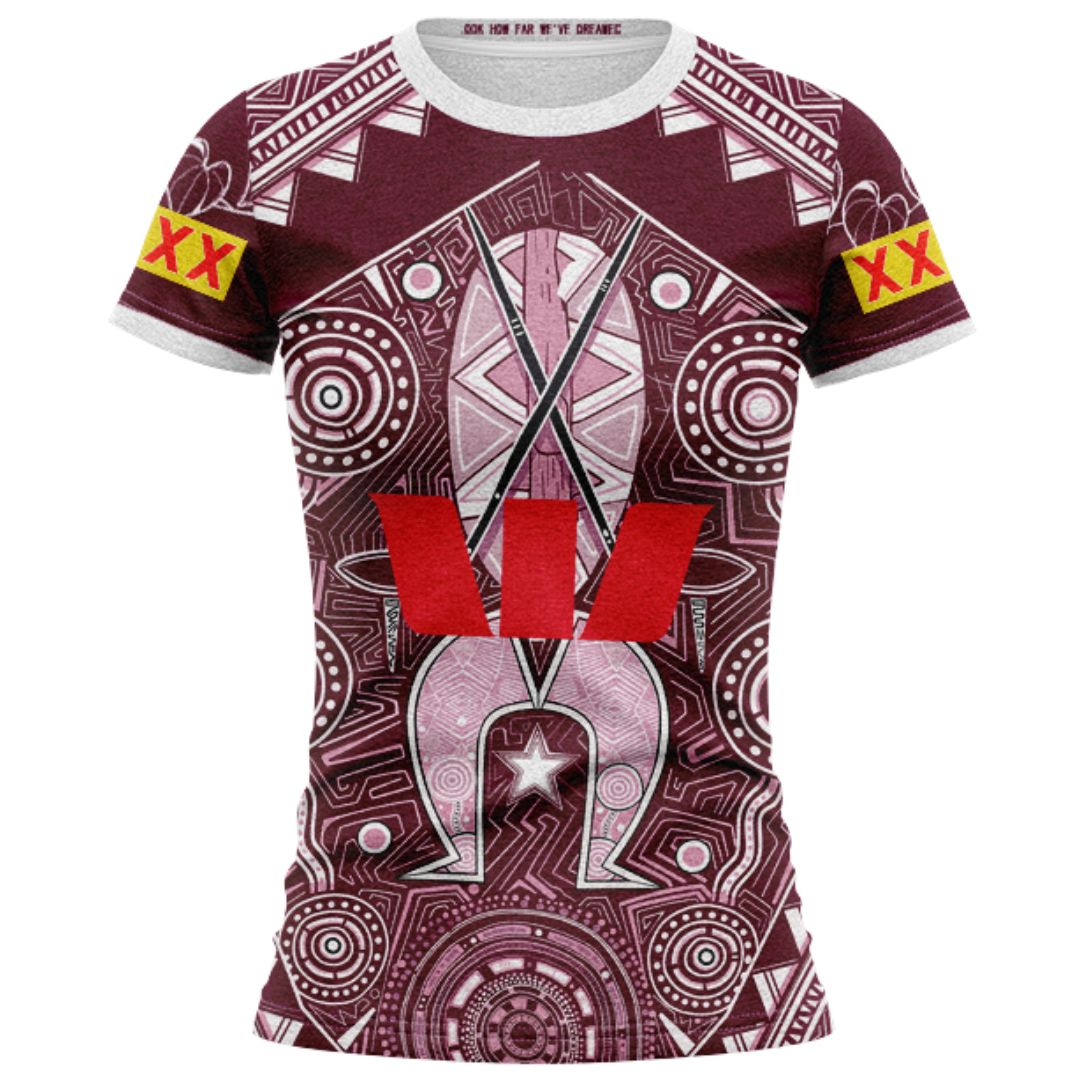 Queensland Maroons 2026 State Of Origin Women's Indigenous Shirt