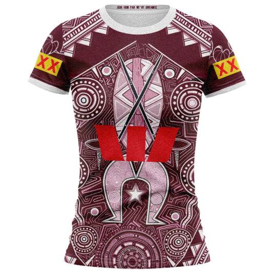 Queensland Maroons 2026 State Of Origin Women's Indigenous Shirt