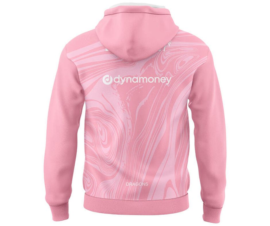 St George Illawarra Dragons 2025 Pink Training Hoodie