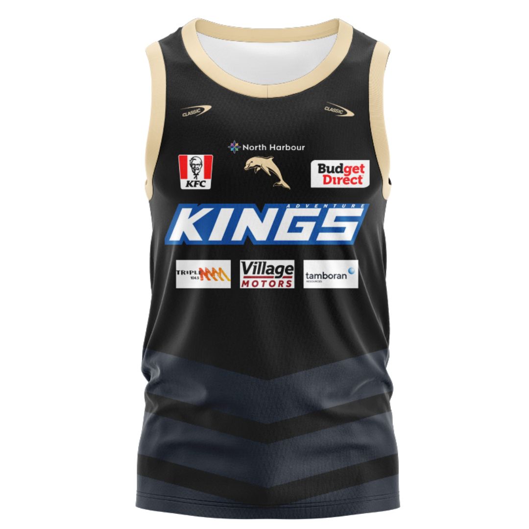 Redcliffe Dolphins 2025 Coaches Training Singlet