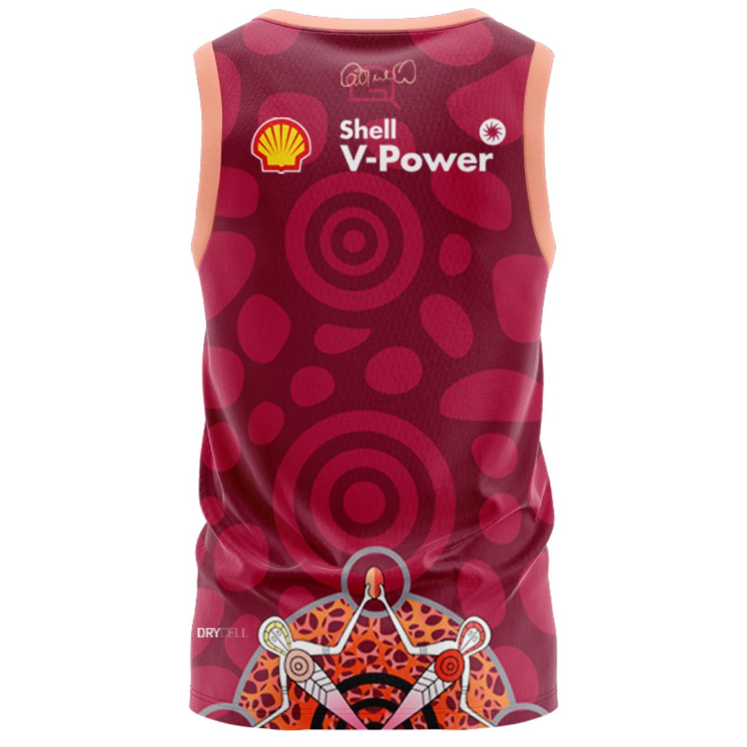 Queensland Maroons 2024 State Of Origin Carl Webb Indigenous Singlet