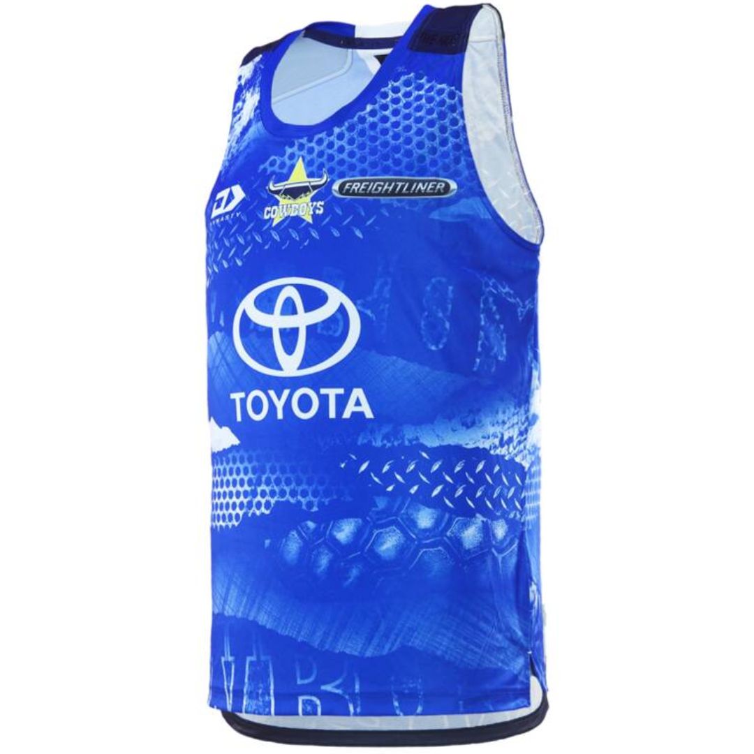 North Queensland Cowboys 2026 Blue Training Singlet