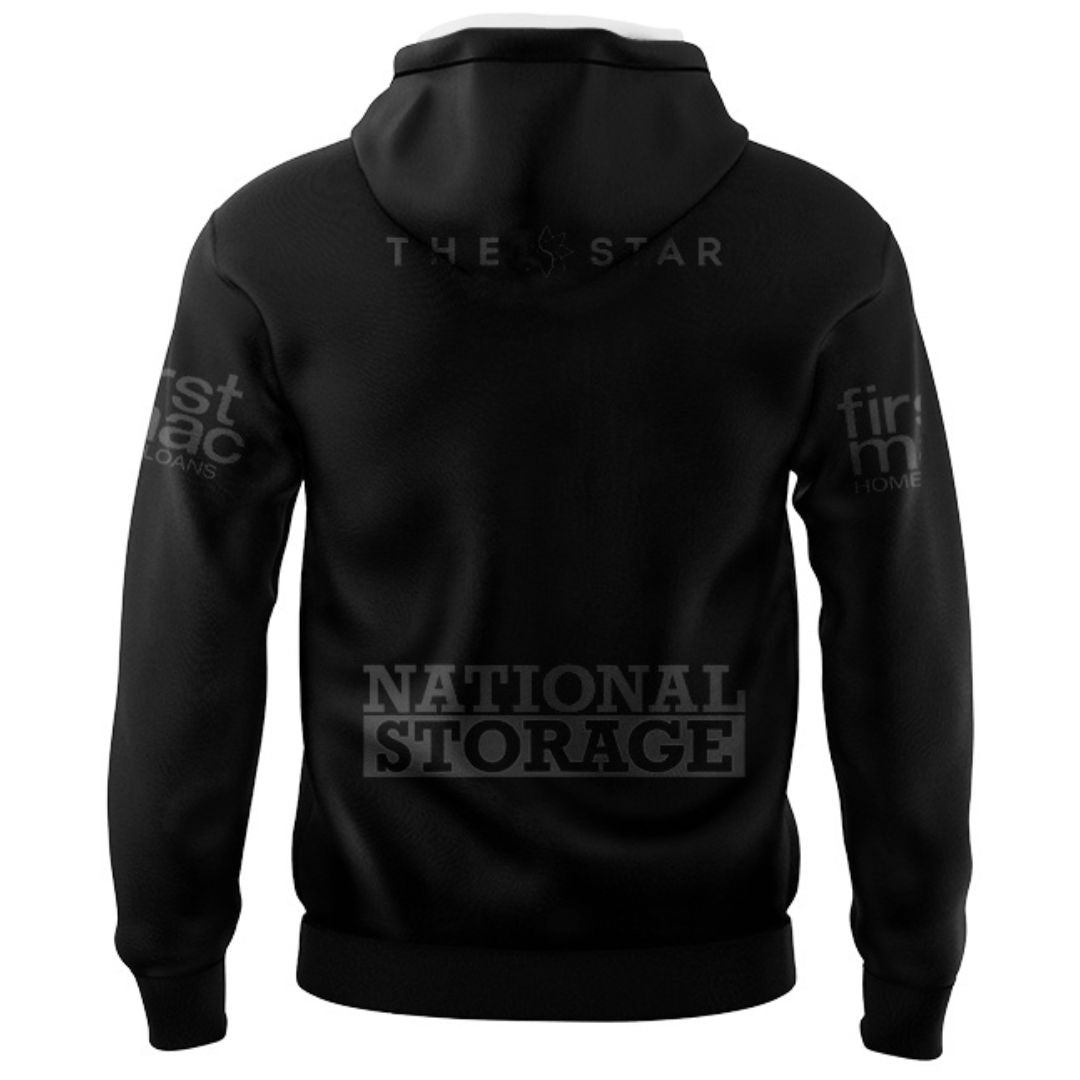 Brisbane Broncos 2025 Black Hoodie with Zipper