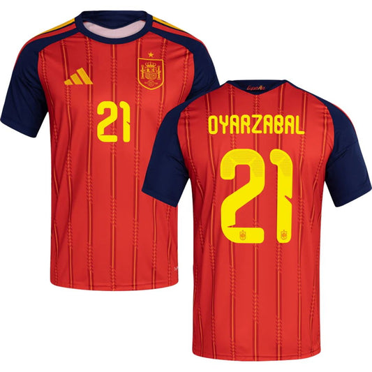 Spain 2026 World Cup Oyarzabal #21 Home Jersey Shirt