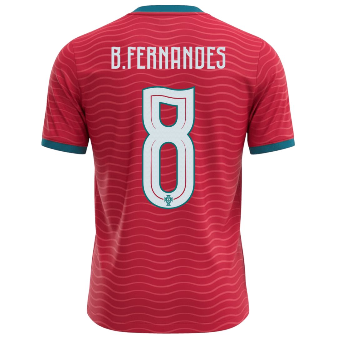 Portugal 2026 B.Fernandes Soccer World Cup of Football Home Jersey Shirt