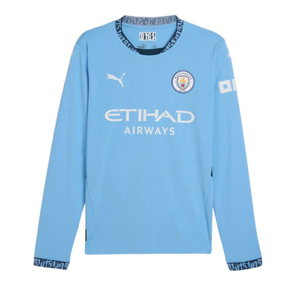 Manchester City 2024/25 Long Sleeve Home Jersey Shirt