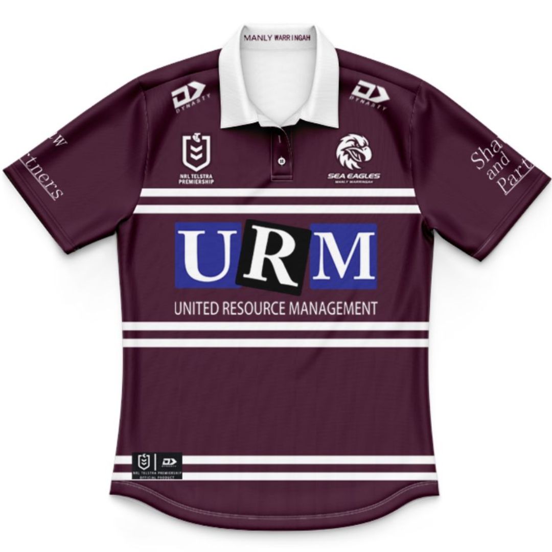 Manly Warringah Sea Eagles 2025 Kids Home Polo Shirt