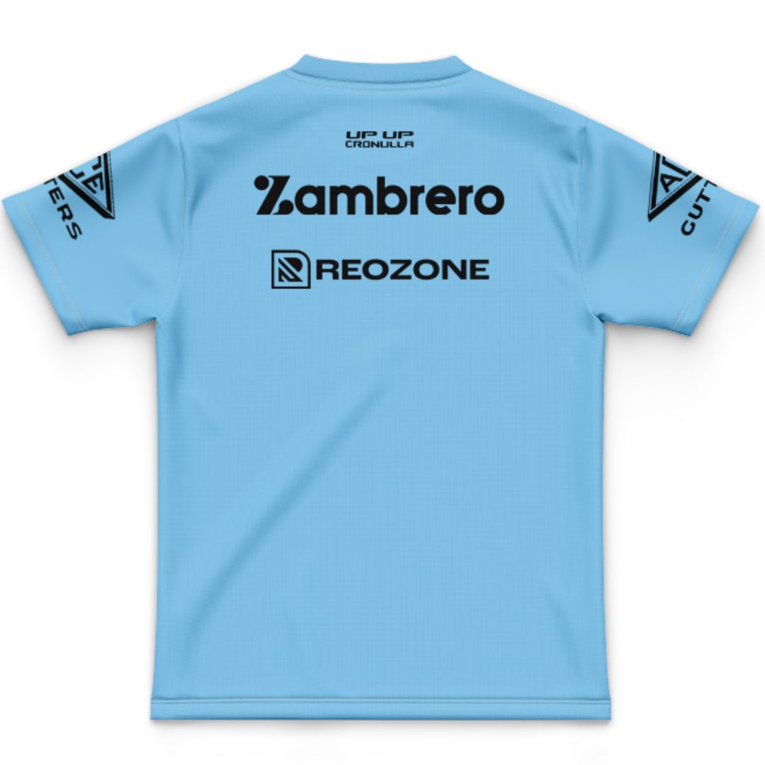 Cronulla Sutherland Sharks 2026 Kids Sky Blue Training Jersey