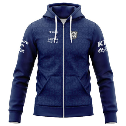 Canterbury Bankstown Bulldogs 2026 Blue Media Hoodie with Zipper