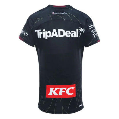 Manly Warringah Sea Eagles 2025 Black Training Shirt
