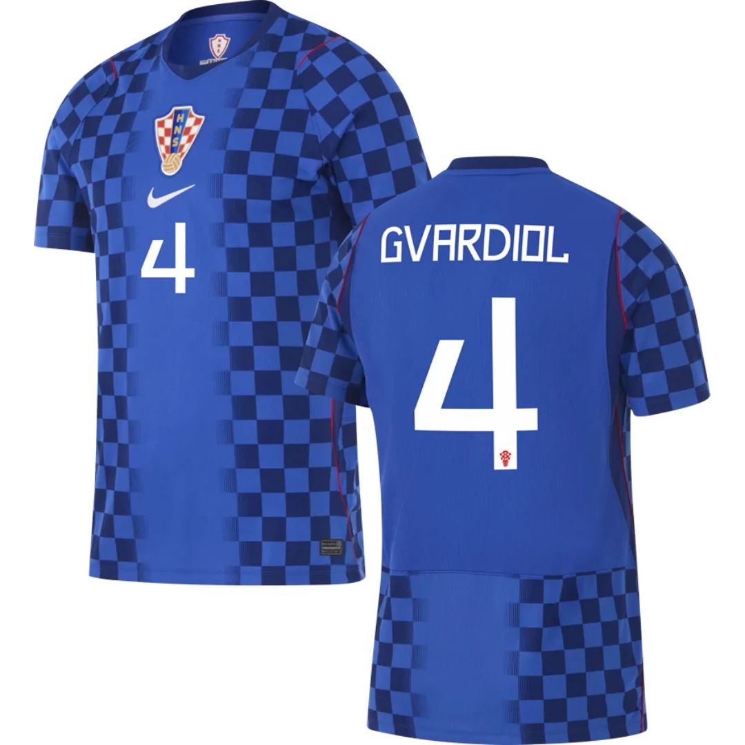 Croatia 2026 World Cup Gvardiol #4 Away Jersey Shirt