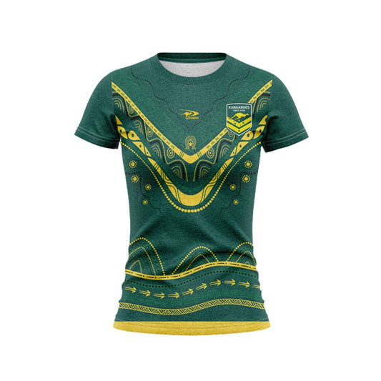 Australia Kangaroos 2024 Women's Indigenous Shirt