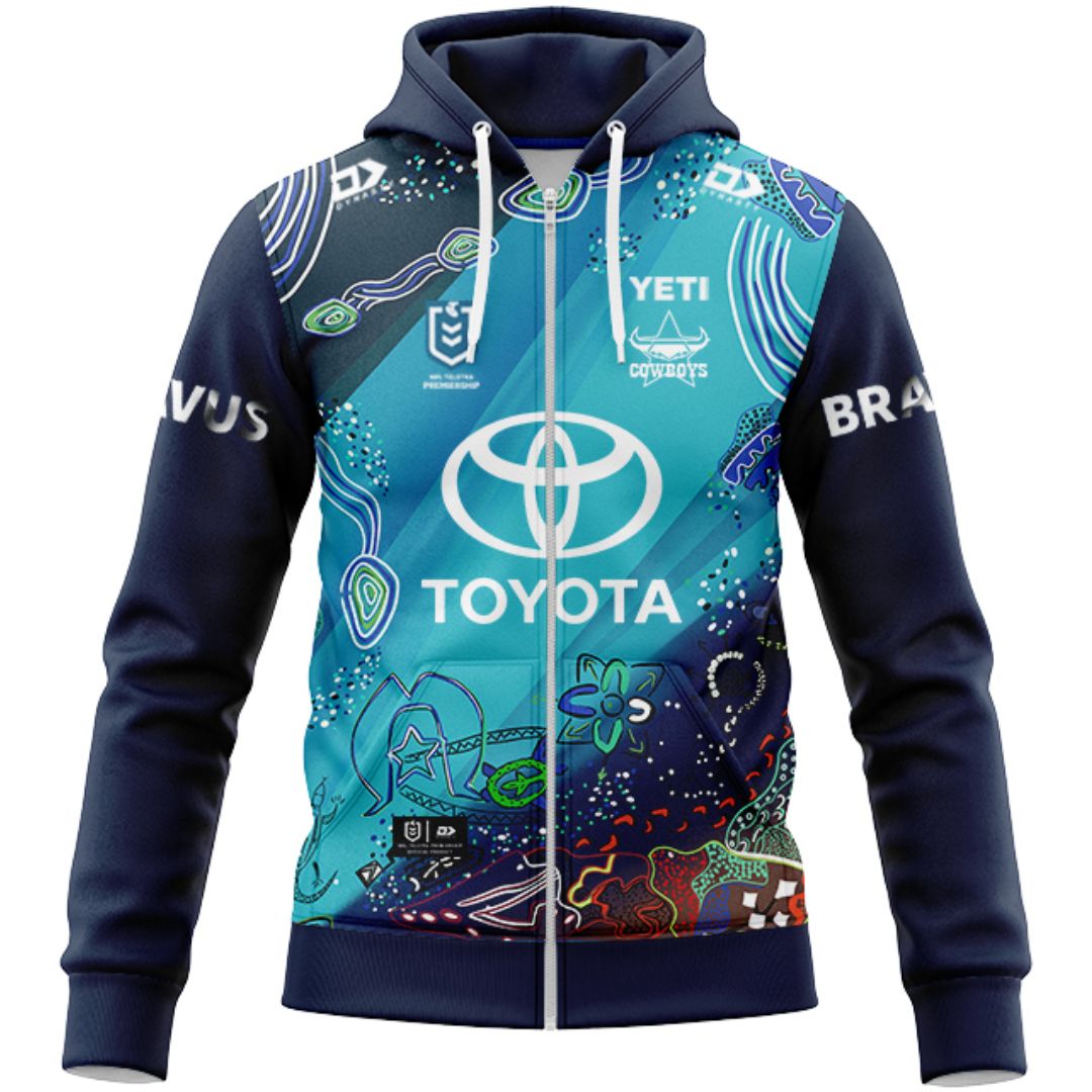 North Queensland Cowboys 2026 Indigenous Hoodie with Zipper