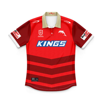 Redcliffe Dolphins 2025 Kids Home Polo Shirt