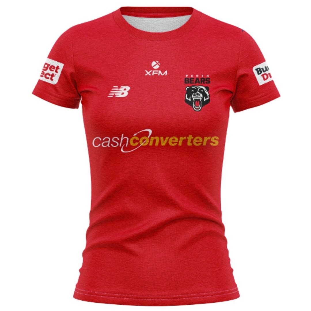 Perth Bears 2027 Women's Red Training Shirt