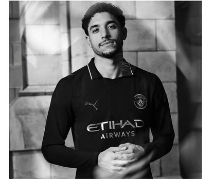Manchester City 2025/26 Player's Edition Long Sleeve Away Jersey Shirt