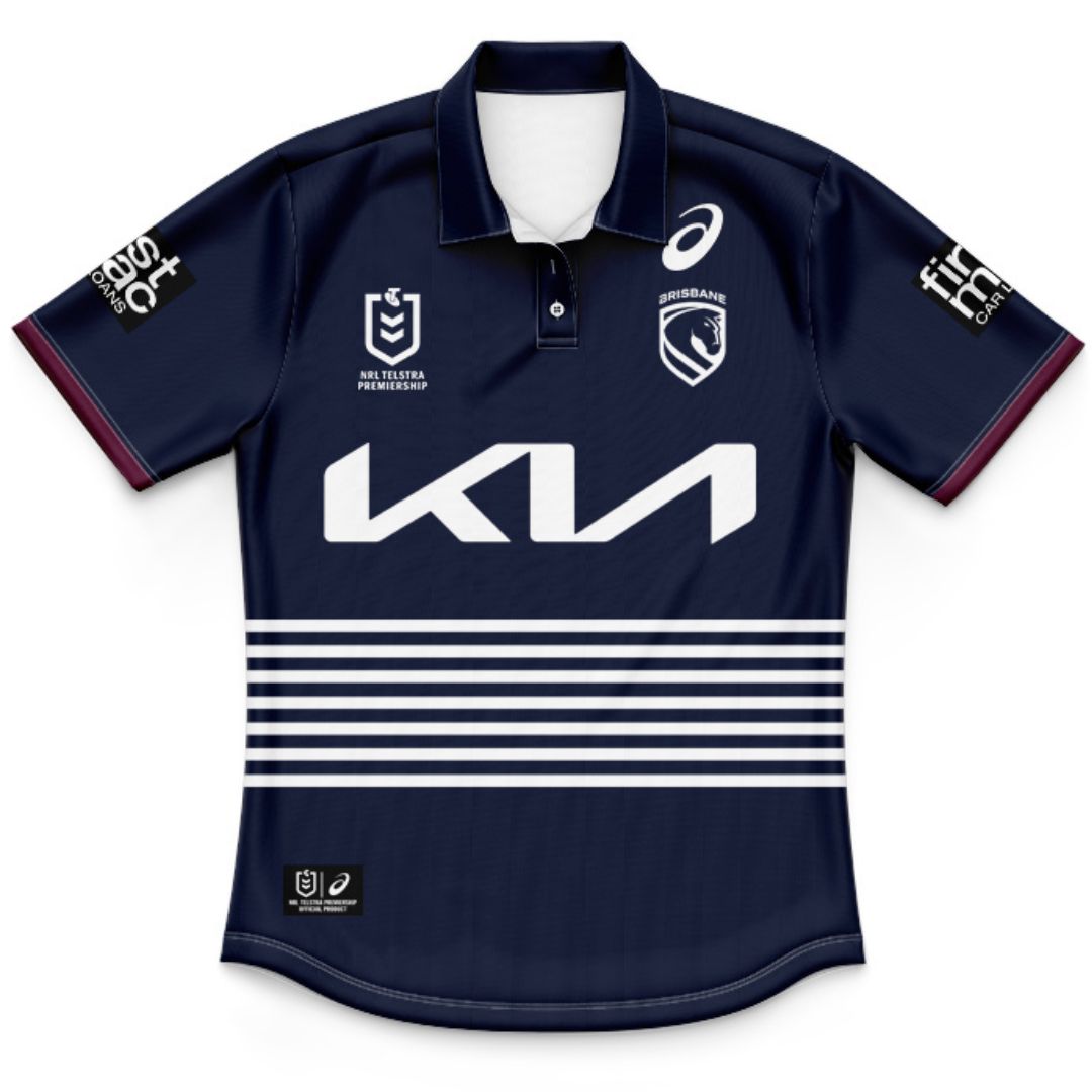 Brisbane Broncos 2026 Kids Away Polo Shirt