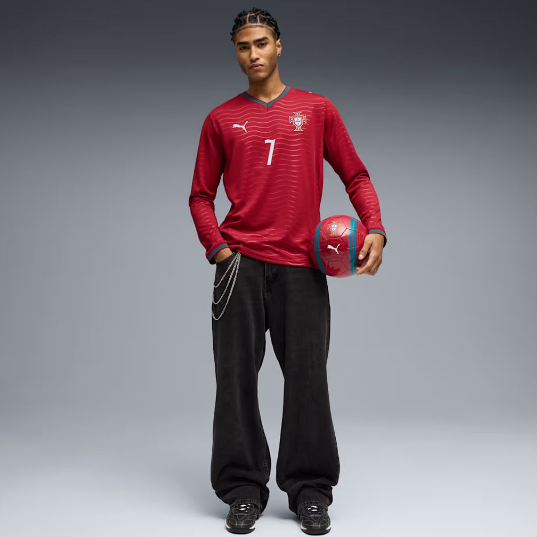 Portugal 2026 Cristiano Ronaldo Soccer World Cup of Football Players Edition Long Sleeve Home Jersey Shirt