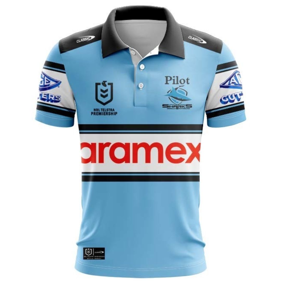 Cronulla Sutherland Sharks 2026 Away Polo Shirt