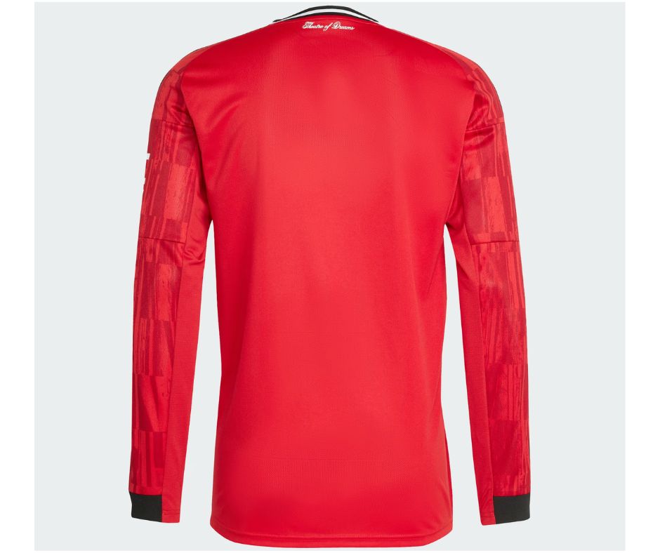 Manchester United 2025/26 Long Sleeve Player's Edition Home Jersey Shirt