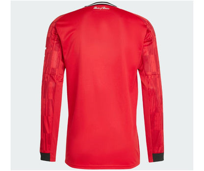 Manchester United 2025/26 Long Sleeve Player's Edition Home Jersey Shirt