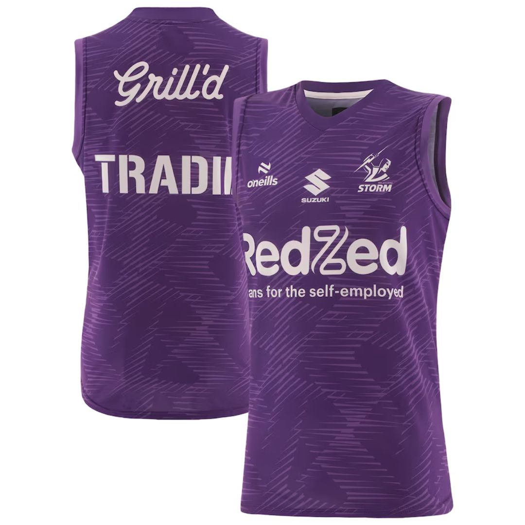 Melbourne Storm 2025 Purple Training Singlet