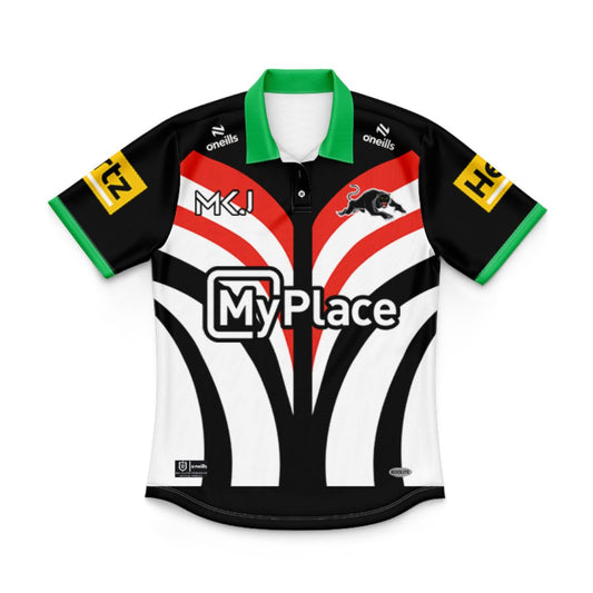 Penrith Panthers 2025 Kids Warm Up Polo Shirt