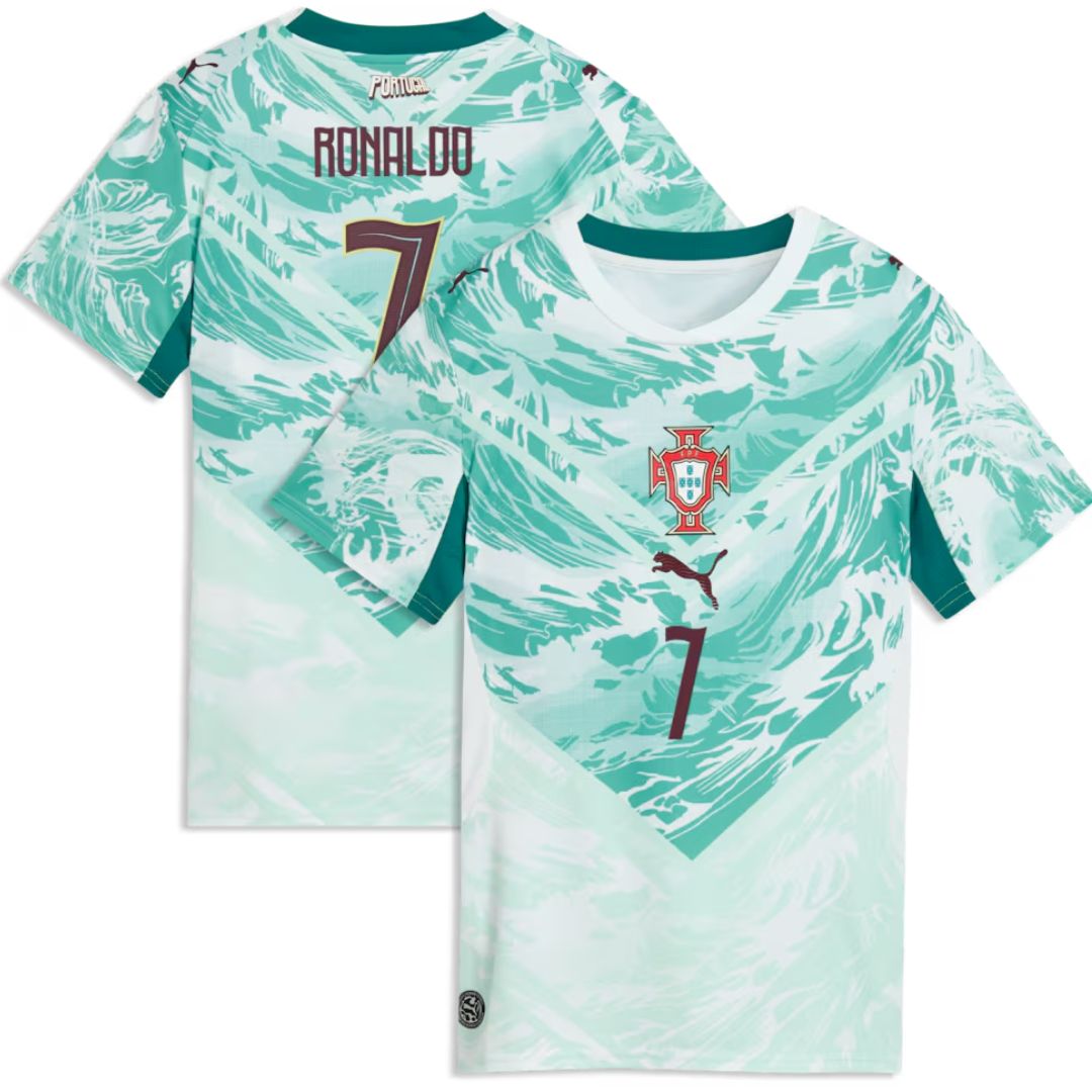 Portugal 2026 Cristiano Ronaldo Soccer World Cup of Football Women's Away Jersey Shirt
