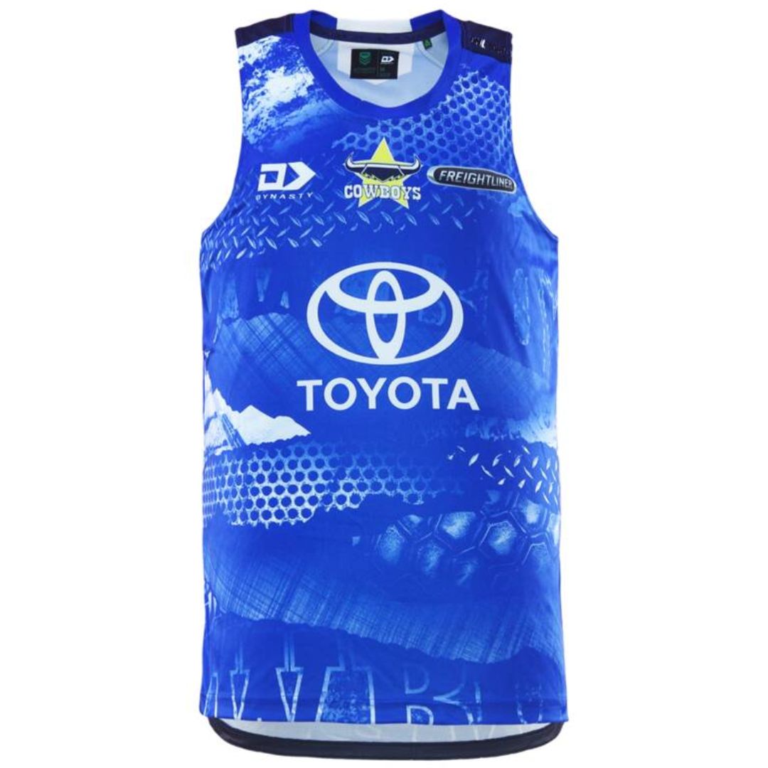 North Queensland Cowboys 2026 Blue Training Singlet