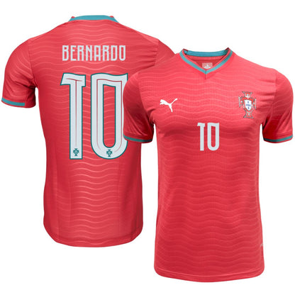 Portugal 2026 Bernardo #10 Soccer World Cup of Football Players Edition Home Jersey Shirt