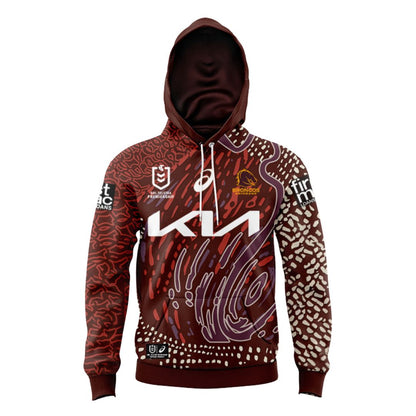 Brisbane Broncos 2024 Indigenous Hoodie