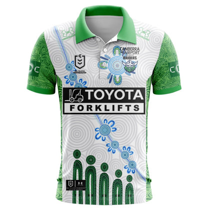 Canberra Raiders 2026 Indigenous Polo Shirt