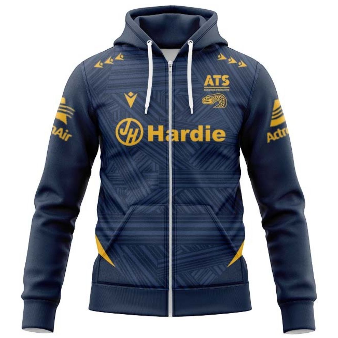Parramatta Eels 2026 Navy Blue Training Hoodie with Zipper
