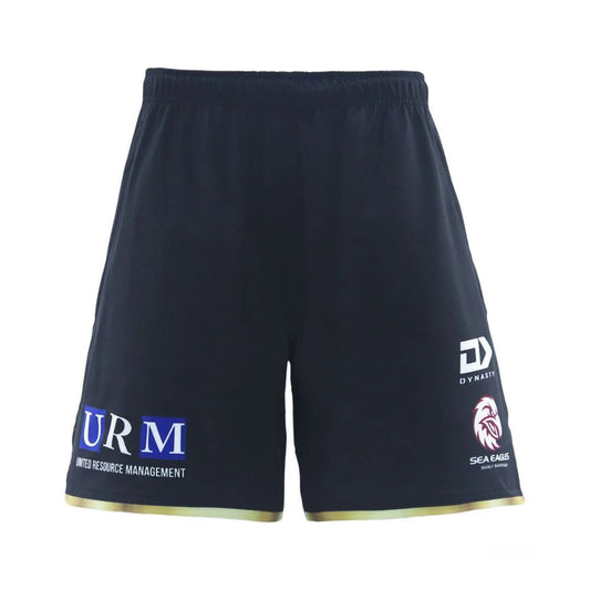 Manly Warringah Sea Eagles 2025 Long Black Gym Shorts