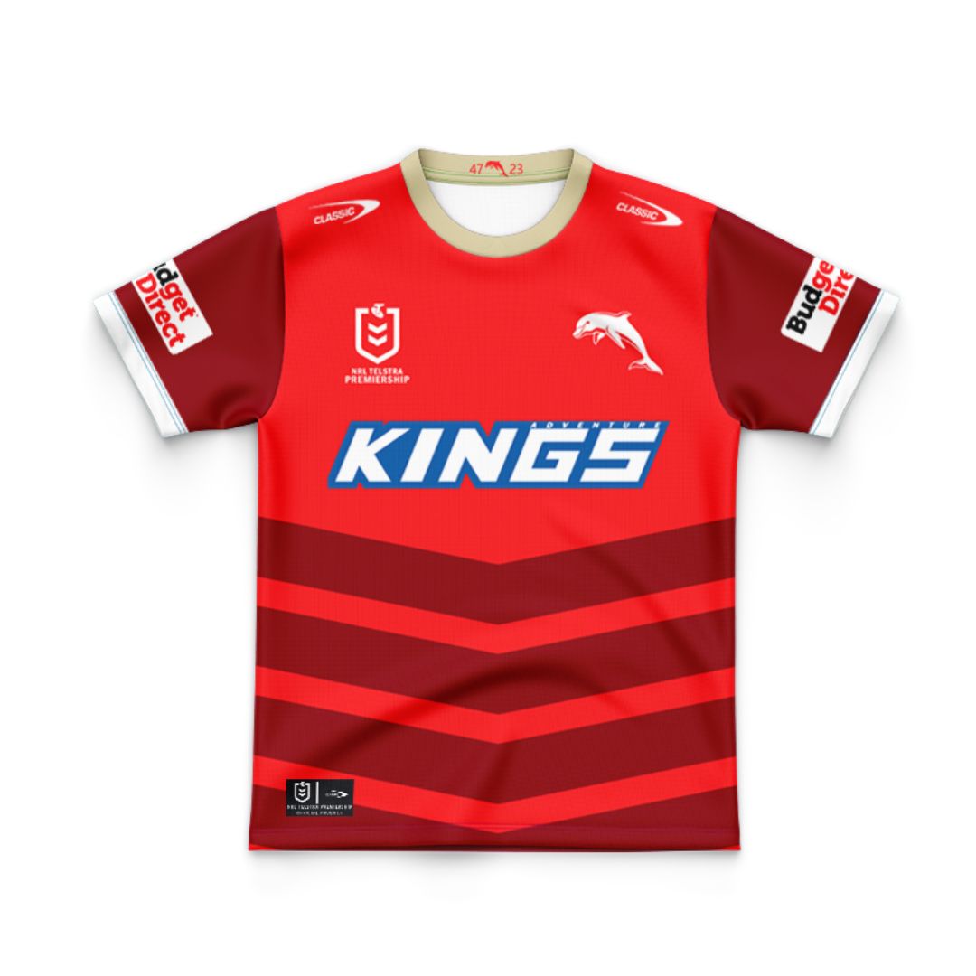 Redcliffe Dolphins 2025 Kids Home Jersey