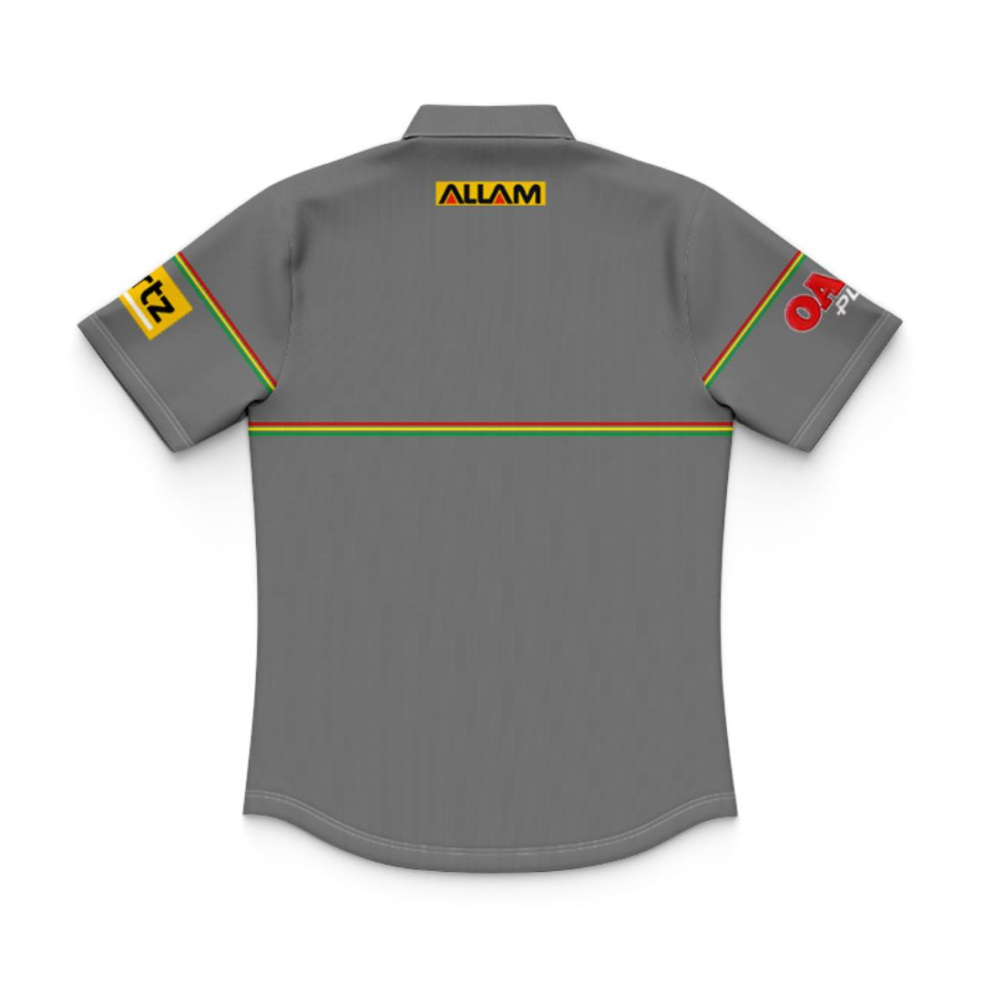 Penrith Panthers 2025 Kids Grey Media Polo Shirt