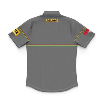 Penrith Panthers 2025 Kids Grey Media Polo Shirt