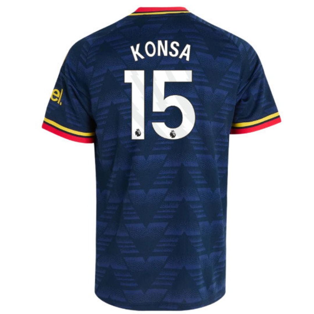 Arsenal Gunners 2026/27 Konsa #15 Away Jersey Shirt