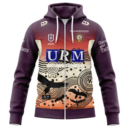 Manly Warringah Sea Eagles 2026 Indigenous Hoodie with Zipper