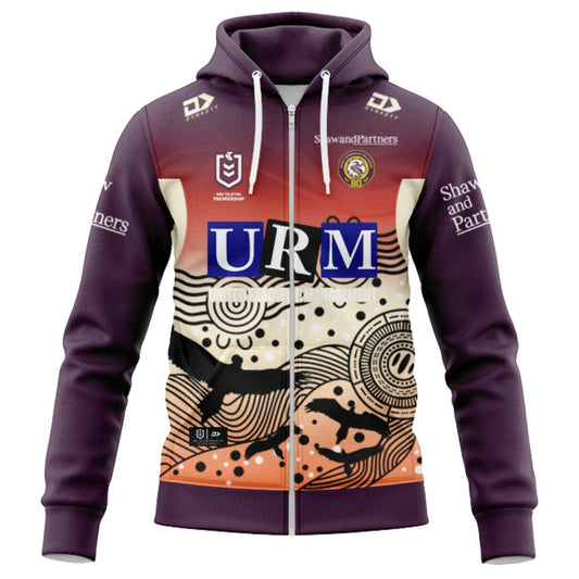Manly Warringah Sea Eagles 2026 Indigenous Hoodie with Zipper