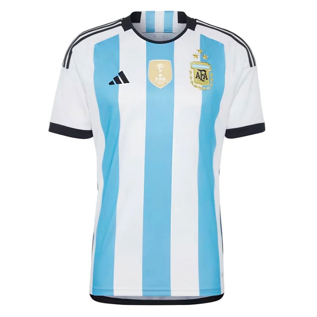 Argentina 2022/23 World Cup Home Kit - Includes Shirt, Shorts & Socks (3 Stars)