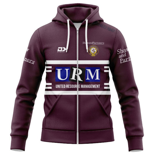 Manly Warringah Sea Eagles 2026 Maroon Training Hoodie with Zipper