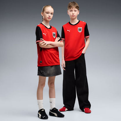 Austria 2026 Kids World Cup Home Jersey Shirt