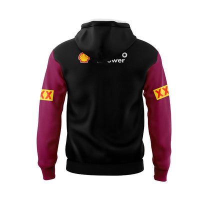 Queensland Maroons 2024 State Of Origin Black Front Hoodie